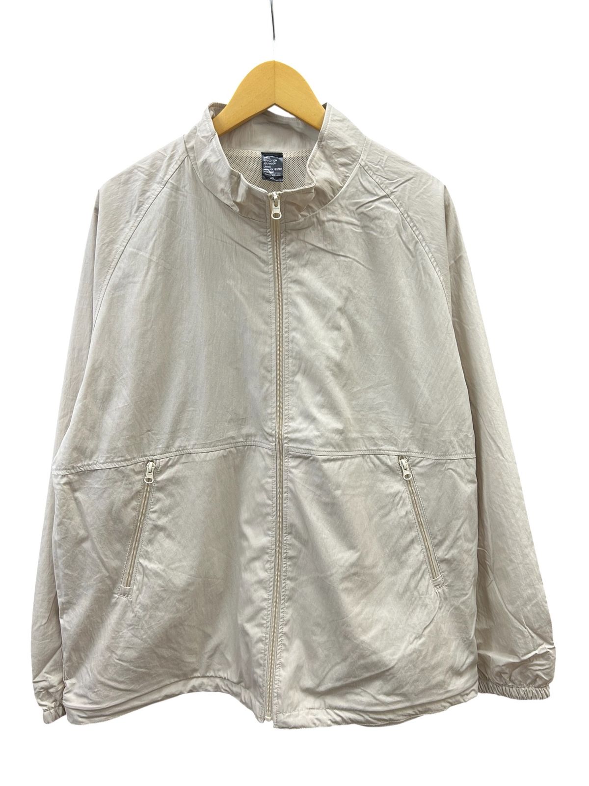 BEIMAR (ビーマー) 別注 Water Repellent Lined Track Jacket トラックジャケット ナイロン WB103MTJ XL クリーム メンズ/027