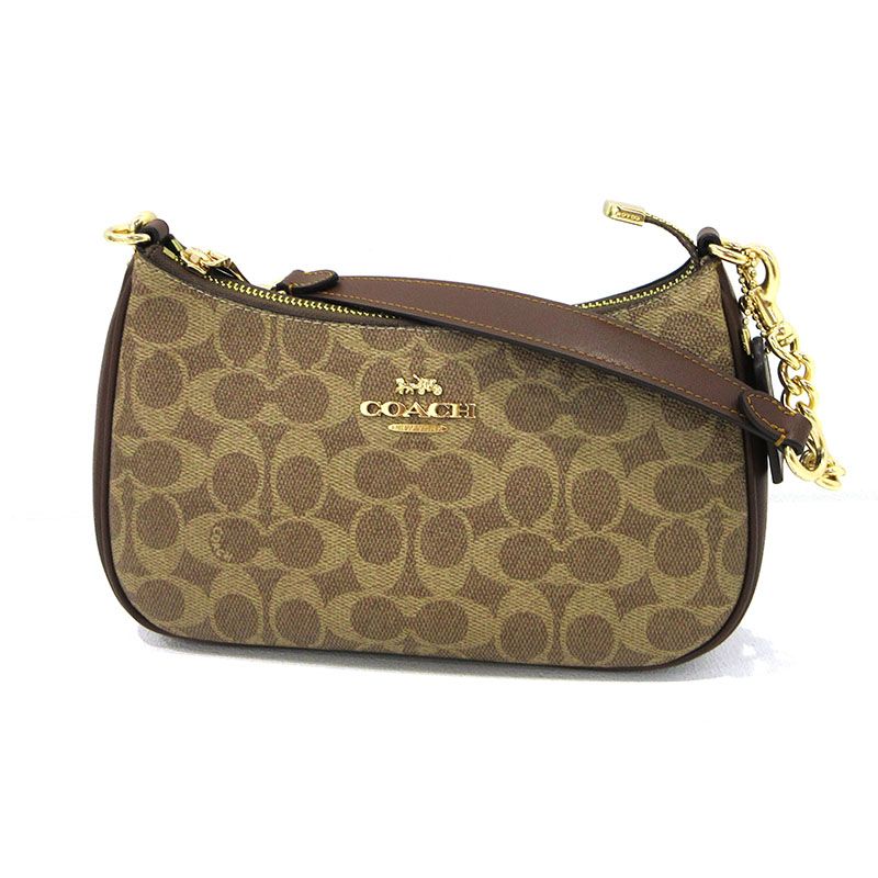 【三重本店】 中古 COACH | コーチ ショルダーバッグ テリ 2wayバッグ CV933 シグネチャー ブラウン 【122】 13,350円