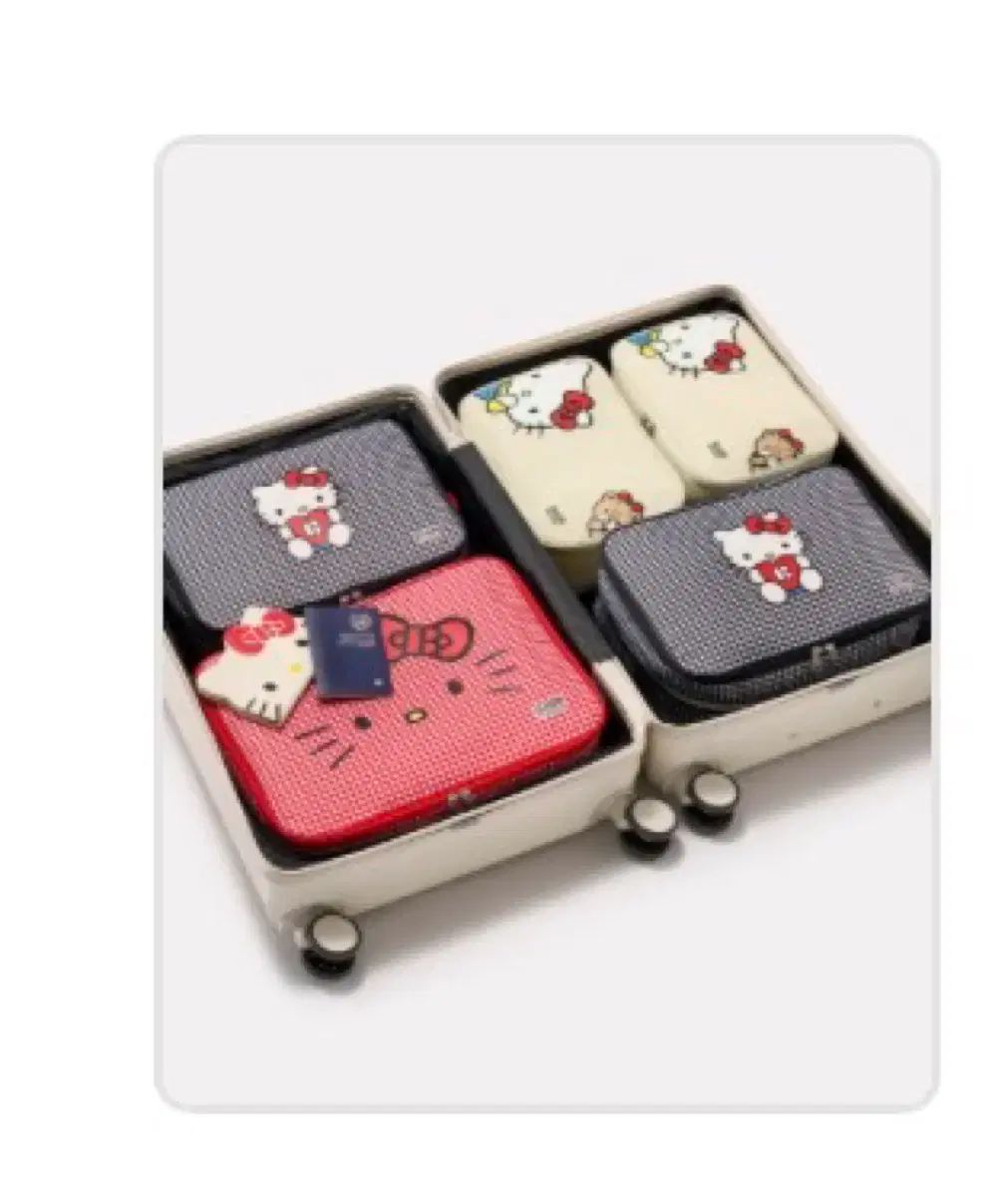ブランド HELLO KITTY(ハローキティ) 圧縮ポーチ S+S+M+L セット 未開封 新品