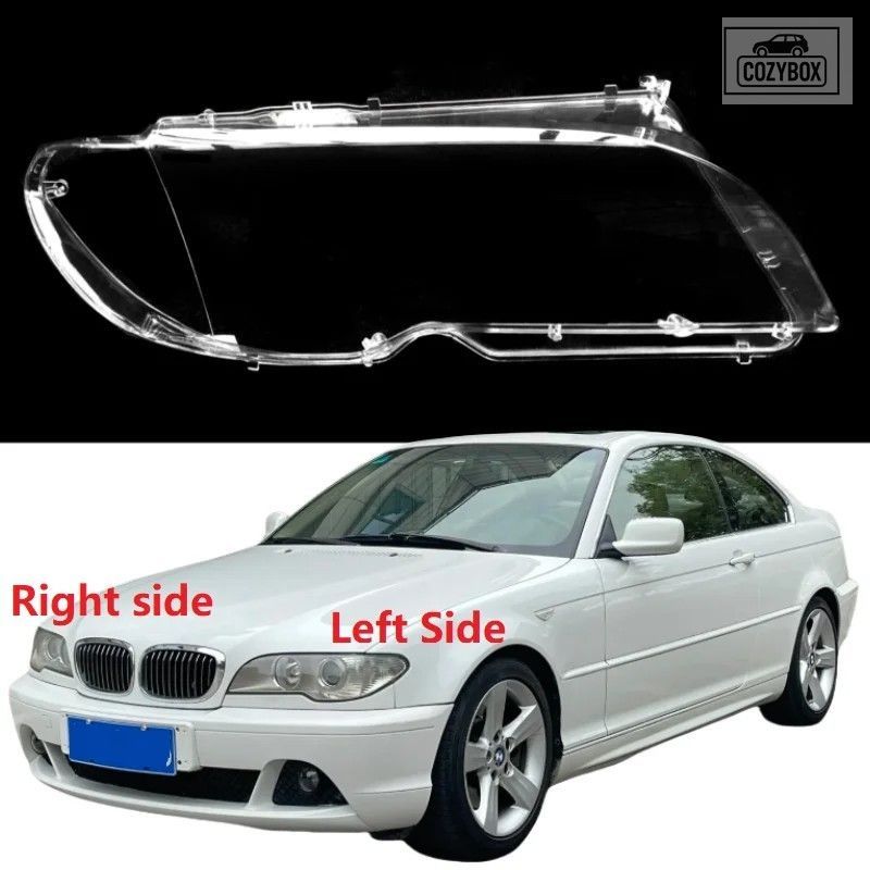 BMW E46 3 シリーズクーペ 2003 - 07 ヘッドランプレンズシェル ヘッドライト カバー