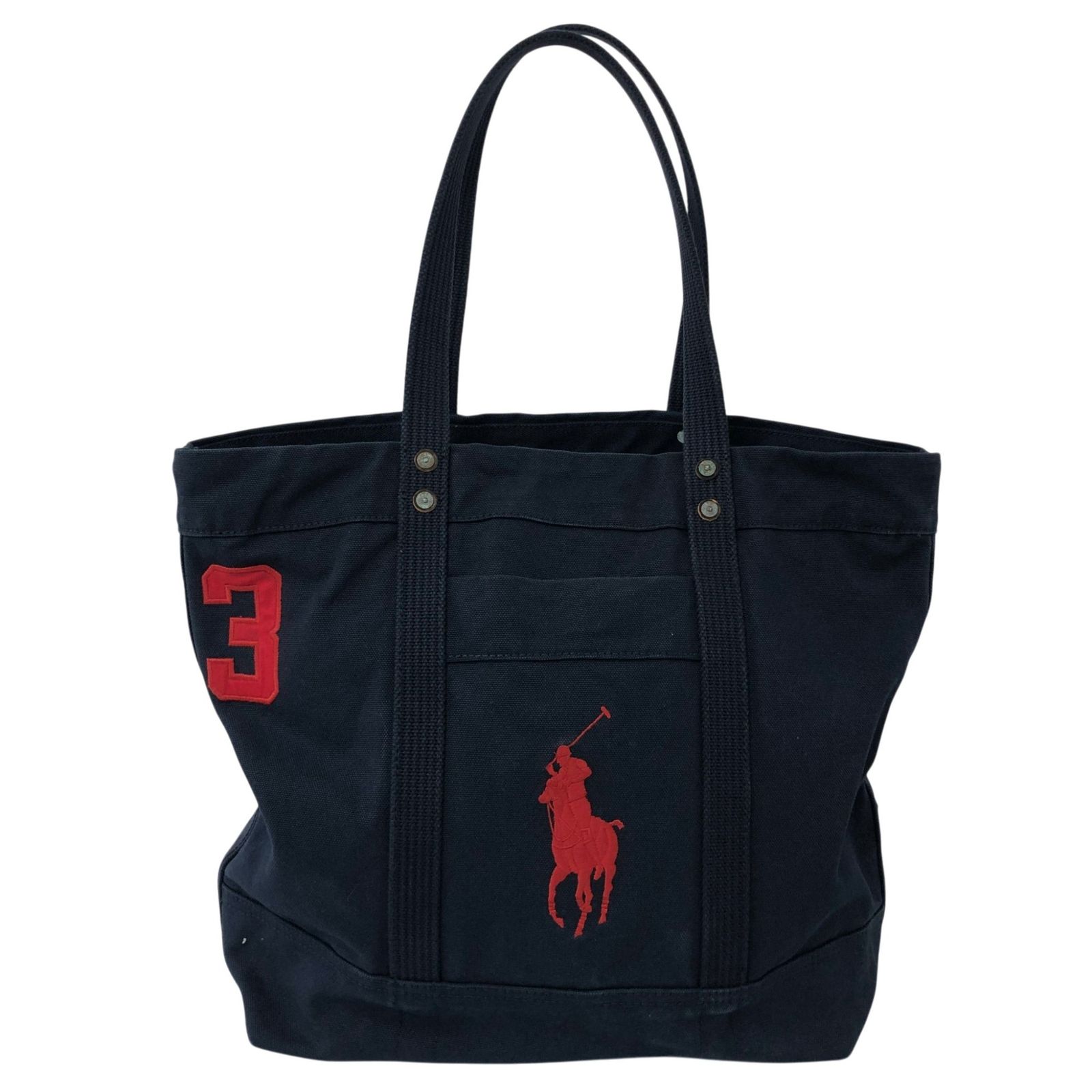 Ralph Lauren/ラルフローレン/キャンバストート/ビッグポニー/ネイビー/RS1883