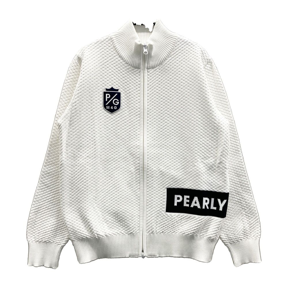 サイズ：1 PEARLY GATES パーリーゲイツ ニットジップジャケット ホワイト系 [240101714167] ゴルフウェア レディース ストスト