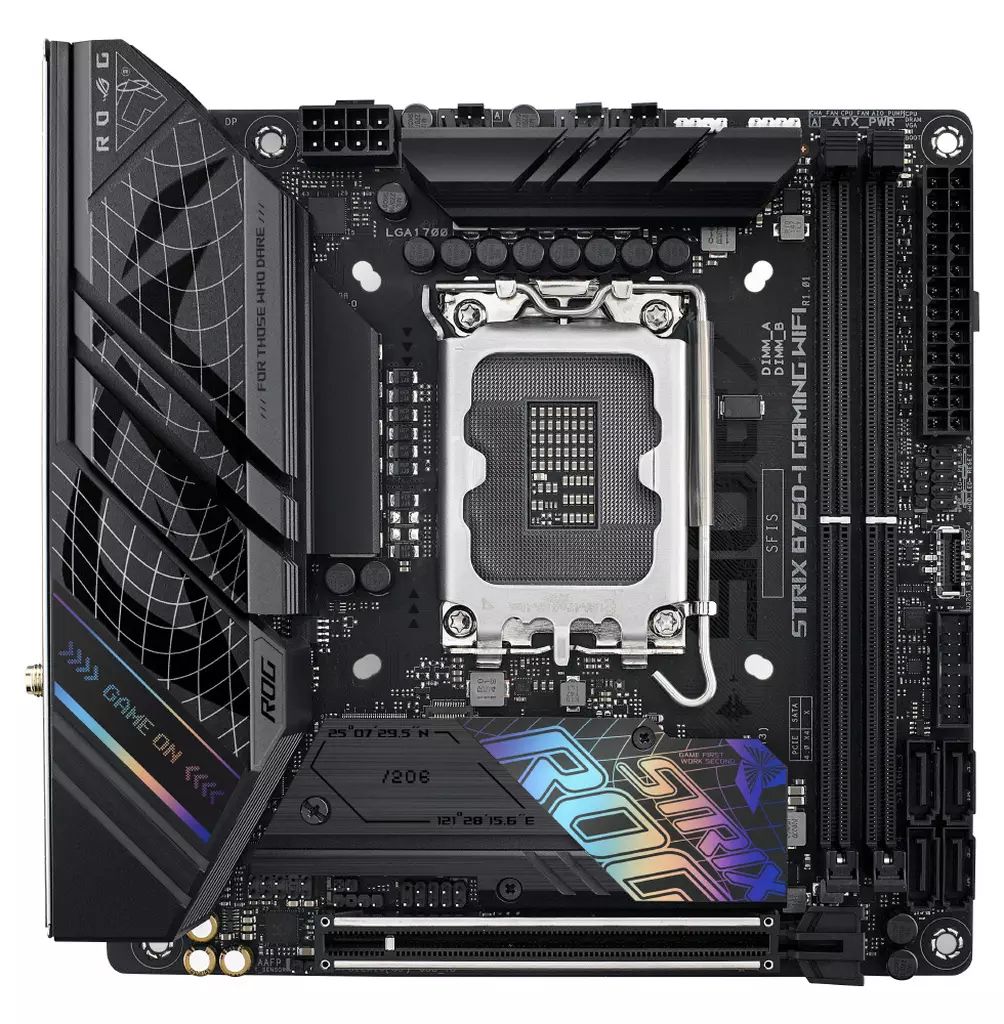 【中古】PCハード ASUS マザーボード ROG STRIX B760-I GAMING WIF