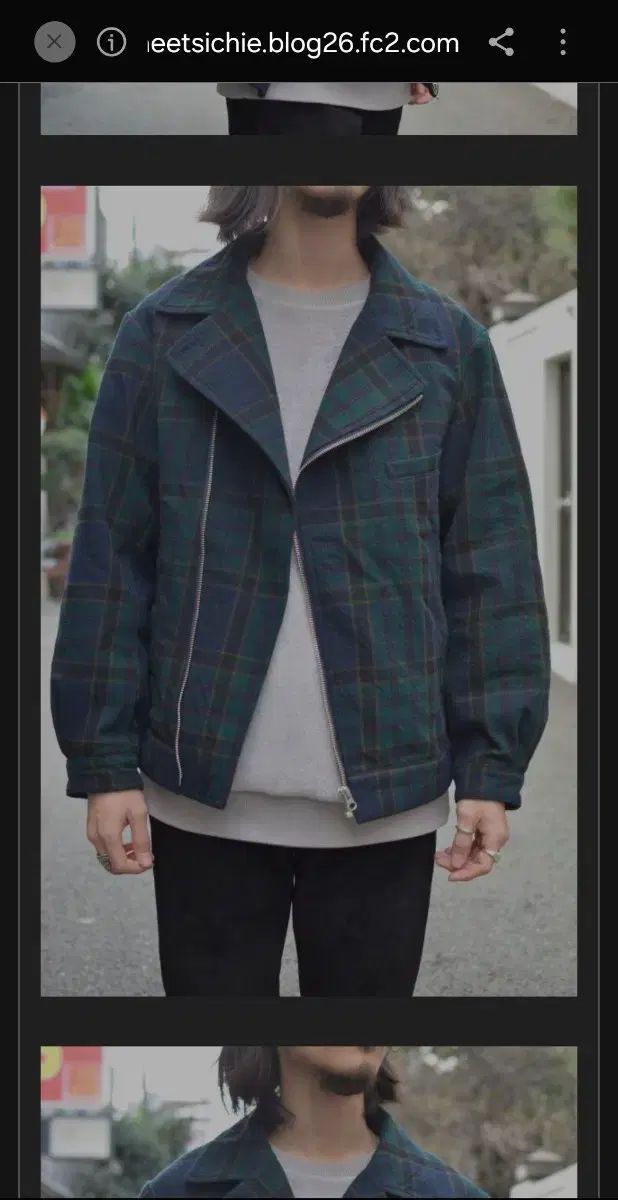 1 ブルナボイン brunaboinne 日本 ヴィンテージ CHECK ブルーゾン ジャケット