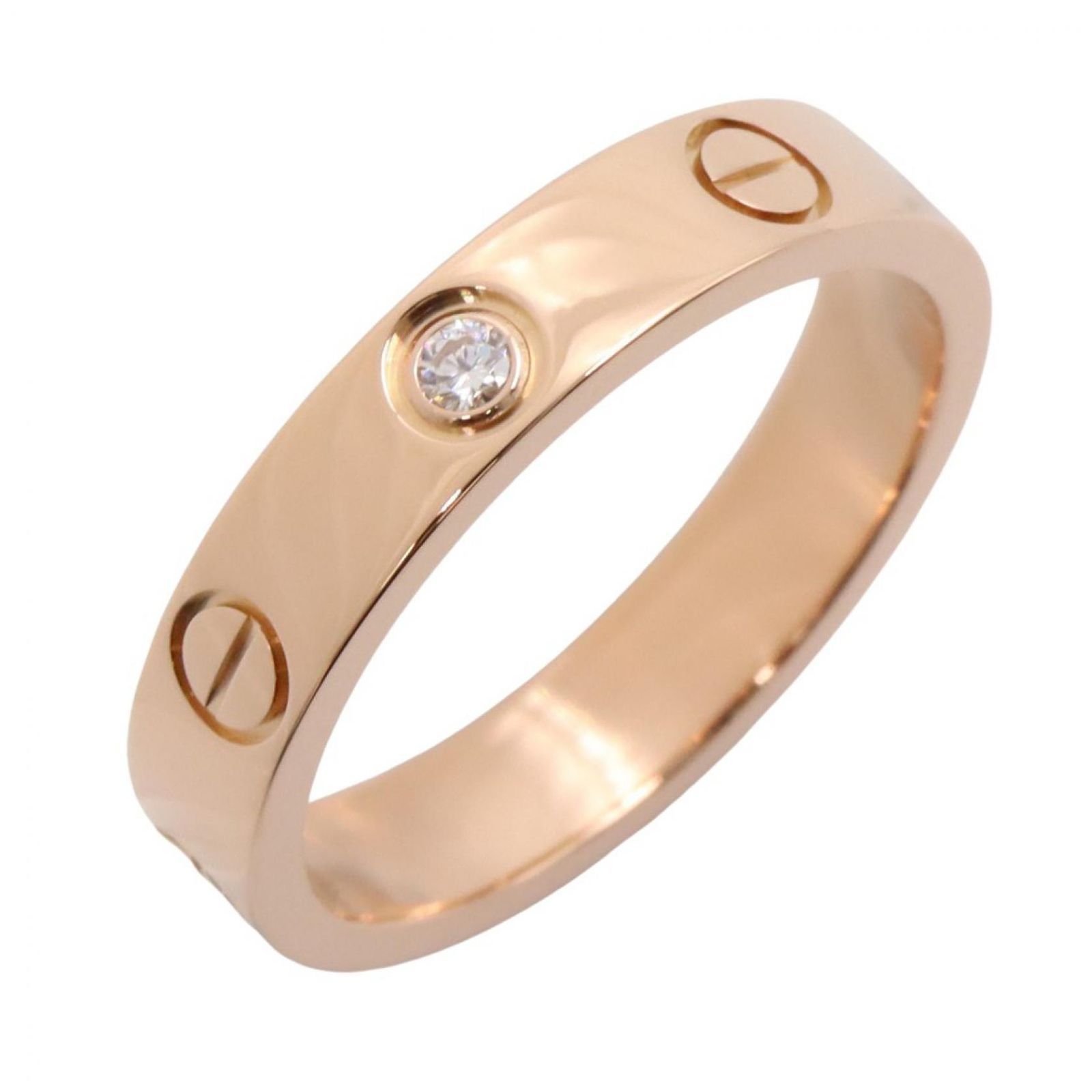 カルティエ CARTIER リング・指輪 ミニラブリング 1PD B4050700 K18PG（ピンクゴールド） ダイヤモンド ミニラブリング 1PD レディース Used A
