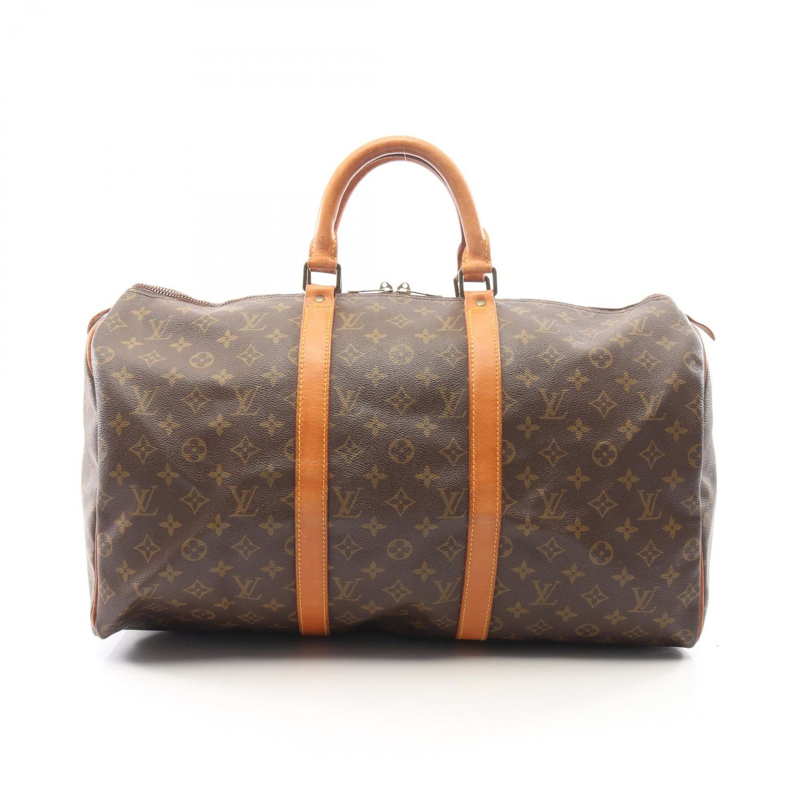 ルイ・ヴィトン LOUIS VUITTON ボストンバッグ キーポル50 モノグラム M41426 PVCコーティングキャンバス レザー キーポル50 ユニセックス Used B