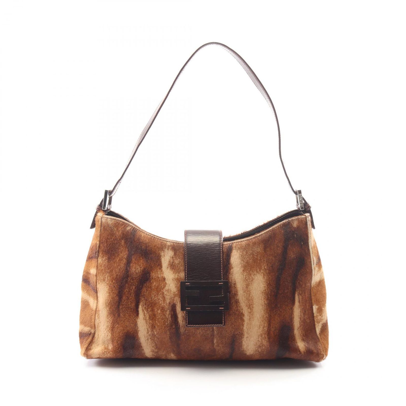 フェンディ FENDI ショルダーバッグ ワンショルダー ブラウン レザー ワンショルダー レディース Used B