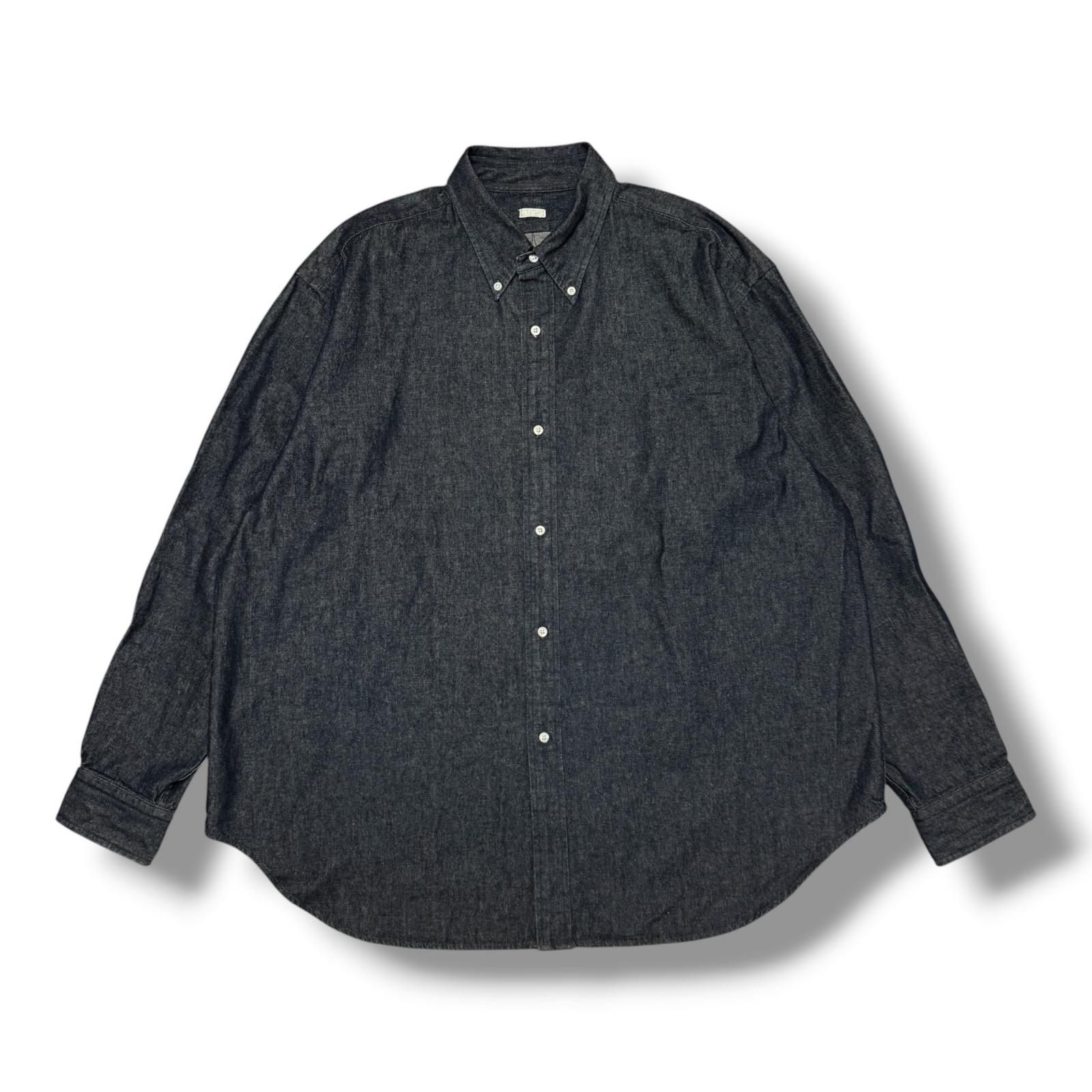 参考上代30800円 A.PRESSE 22AW BD Denim Shirt ボタンダウンデニム