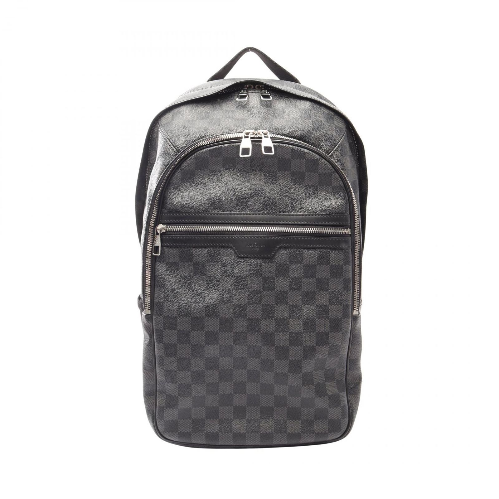 ルイ・ヴィトン LOUIS VUITTON リュックサック バックパック ミカエル ダミエグラフィット N58024 PVCコーティングキャンバス レザー ミカエル メンズ Used B