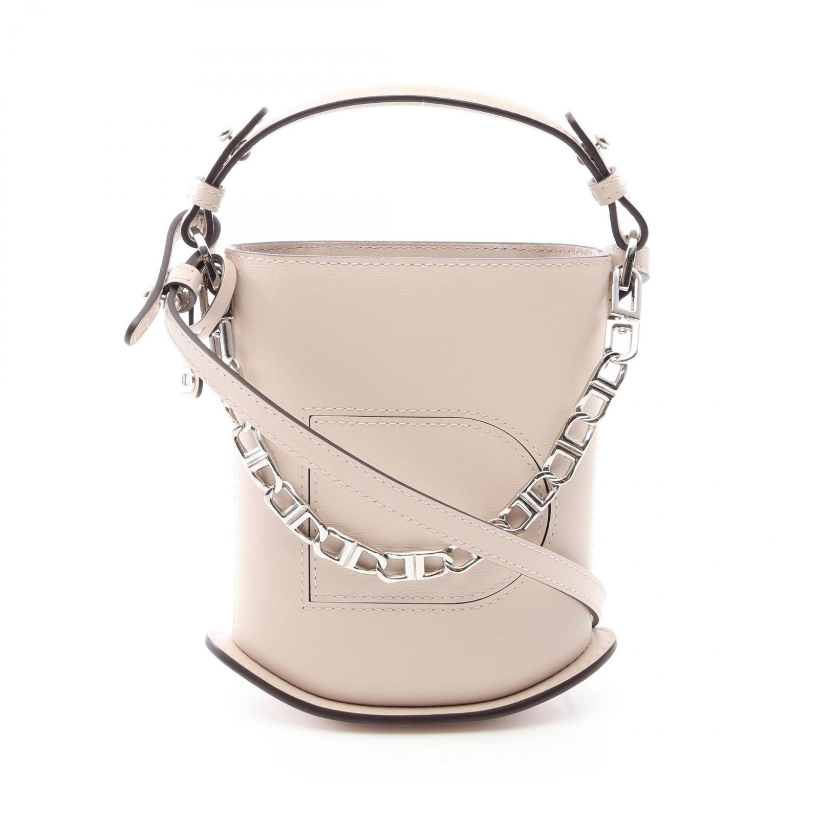 デルヴォー Delvaux ハンドバッグ PIN TOY ECLAT パン トイ エクラ 2WAY アイボリー レザー パン・トイ エクラ レディース Used A