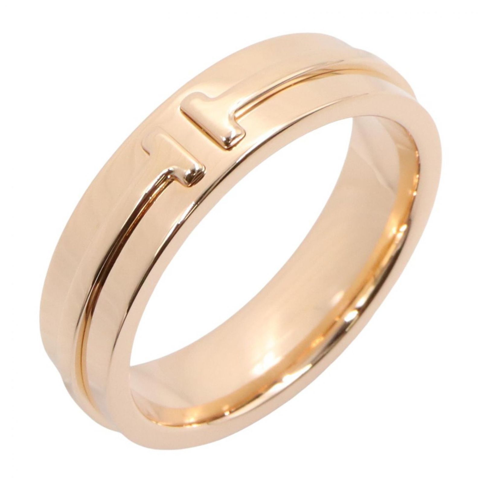 ティファニー TIFFANY＆CO リング・指輪 T ナロー リング 60151315 #16.5 K18PG（ピンクゴールド） T ナロー リング レディース Used A