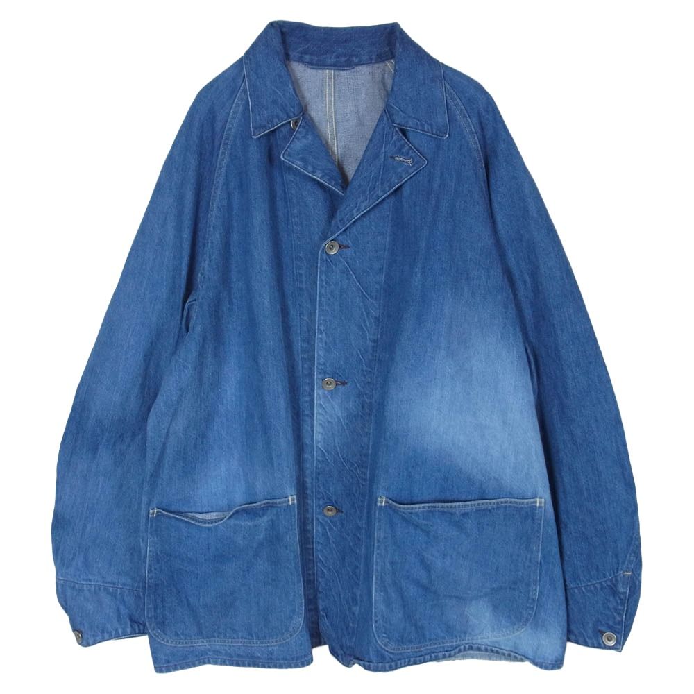 COMOLI コモリ 21AW U03-01013 デニム ワーク ジャケット インディゴブルー系【中古】