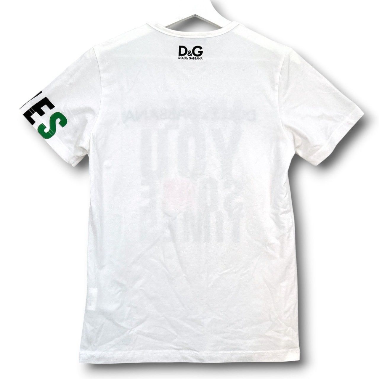 D&G DOLCE&GABBANA ドルチェアンドガッバーナ スパンコールロゴTシャツ 
