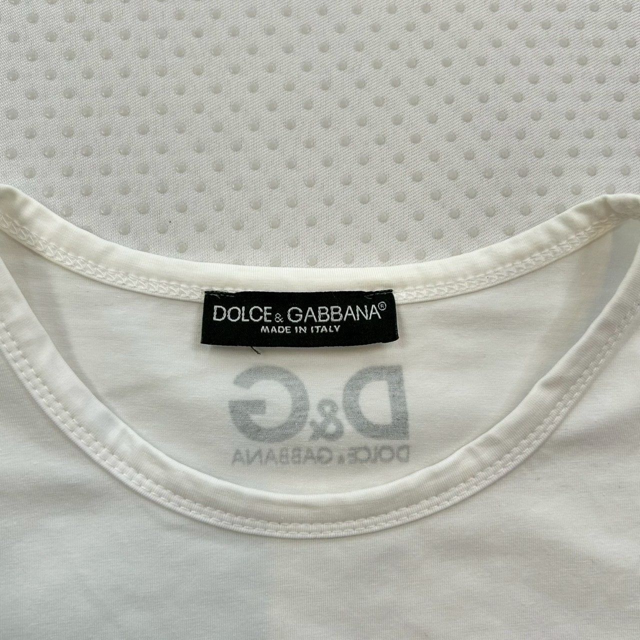 D&G DOLCE&GABBANA ドルチェアンドガッバーナ スパンコールロゴTシャツ 