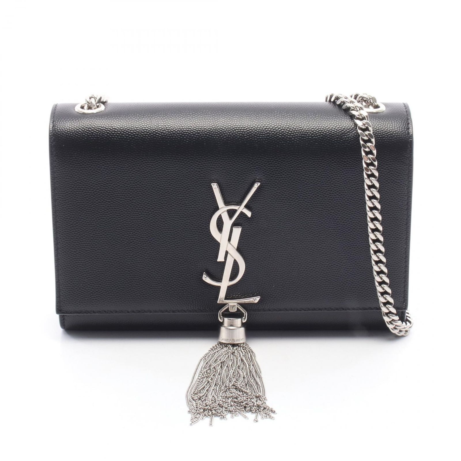 サンローランパリ SAINT LAURENT PARIS ショルダーバッグ ケイト タッセル 452159 ブラック レザー ケイト タッセル スモール レディース Used A