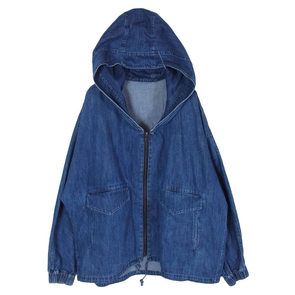 ヴァシュモン VACHEMENT VK-07B-105 Denim Hoddie Blouson デニム フーデッド ブルゾン インディゴブルー系 F【中古】