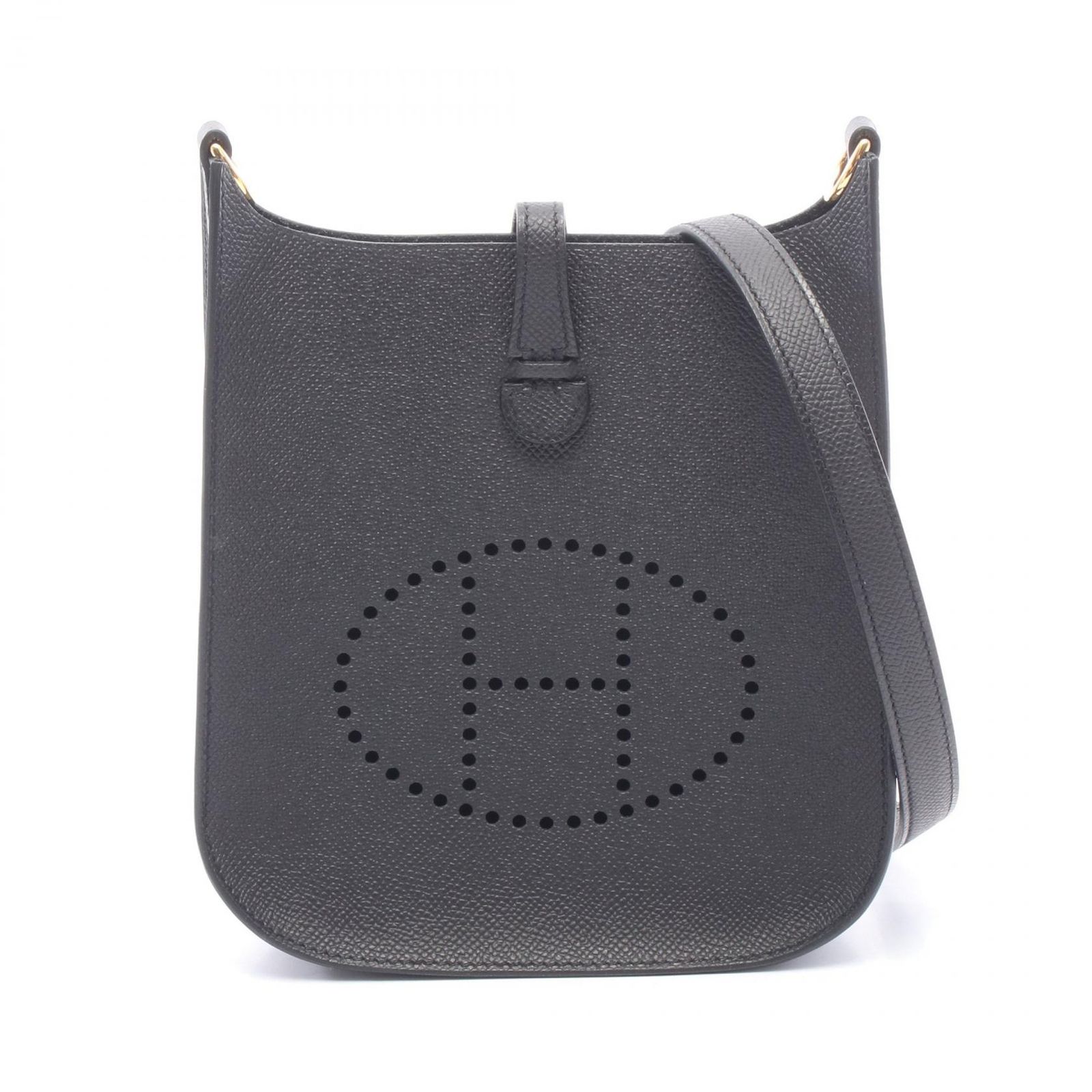 エルメス HERMES ショルダーバッグ エヴリン セリエ16 ブラック レザー エヴリン セリエ 16 ブラック レディース 未使用