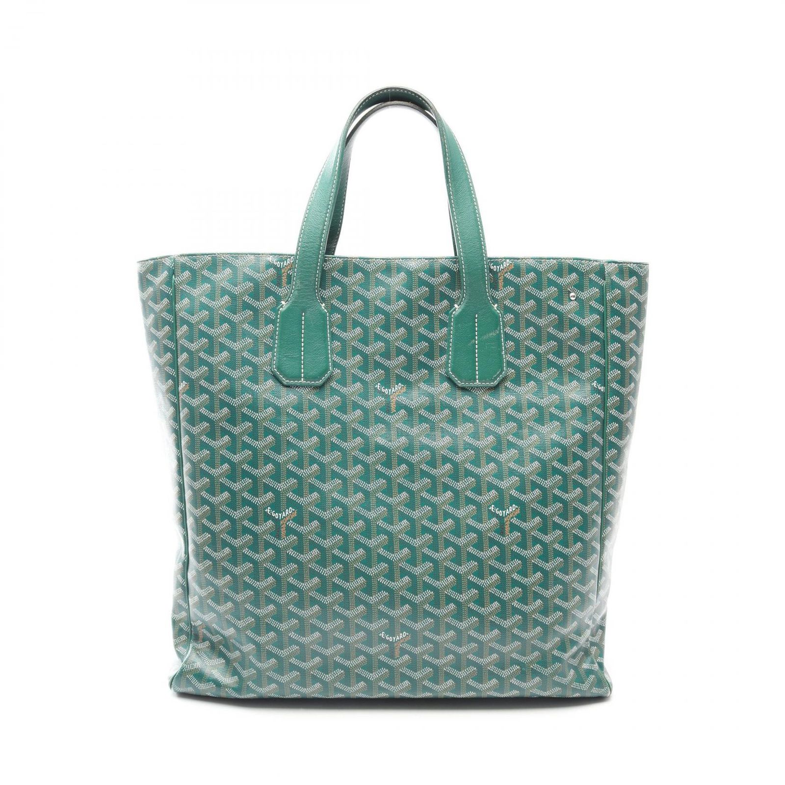 ゴヤール GOYARD トートバッグ ヴォルテール VOLTA3MMLTY09CL09P グリーン系 PVCコーティングキャンバス レザー ヴォルテール ユニセックス Used B