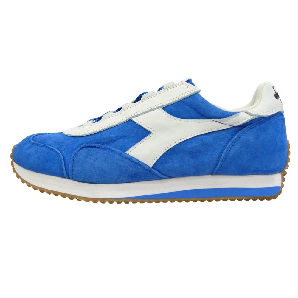 Diadora ディアドラ Heritage Collection EQUIPE ヘリテージ ローカット スニーカー ブルー系 ホワイト系 27.5cm【美品】【中古】