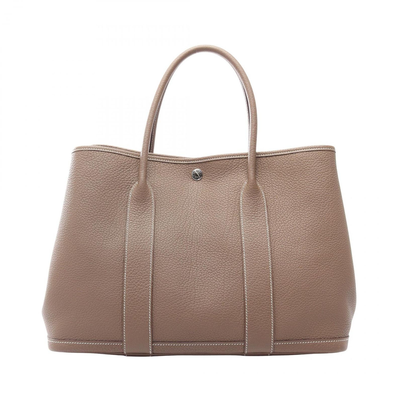エルメス HERMES トートバッグ ガーデンパーティPM エトゥープ レザー ガーデンパーティPM エトゥープ レディース Used A
