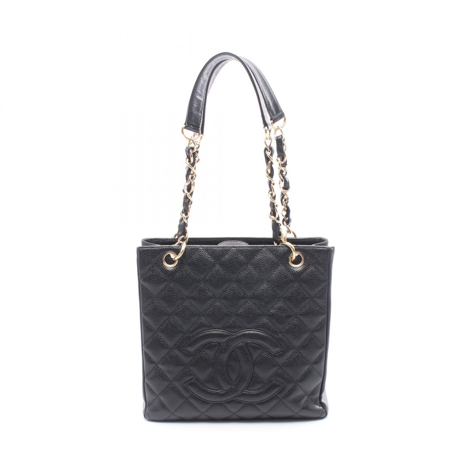 シャネル CHANEL トートバッグ マトラッセ PST A20994 ブラック キャビアスキン(グレインドカーフ) PST チェーントート レディース Used A