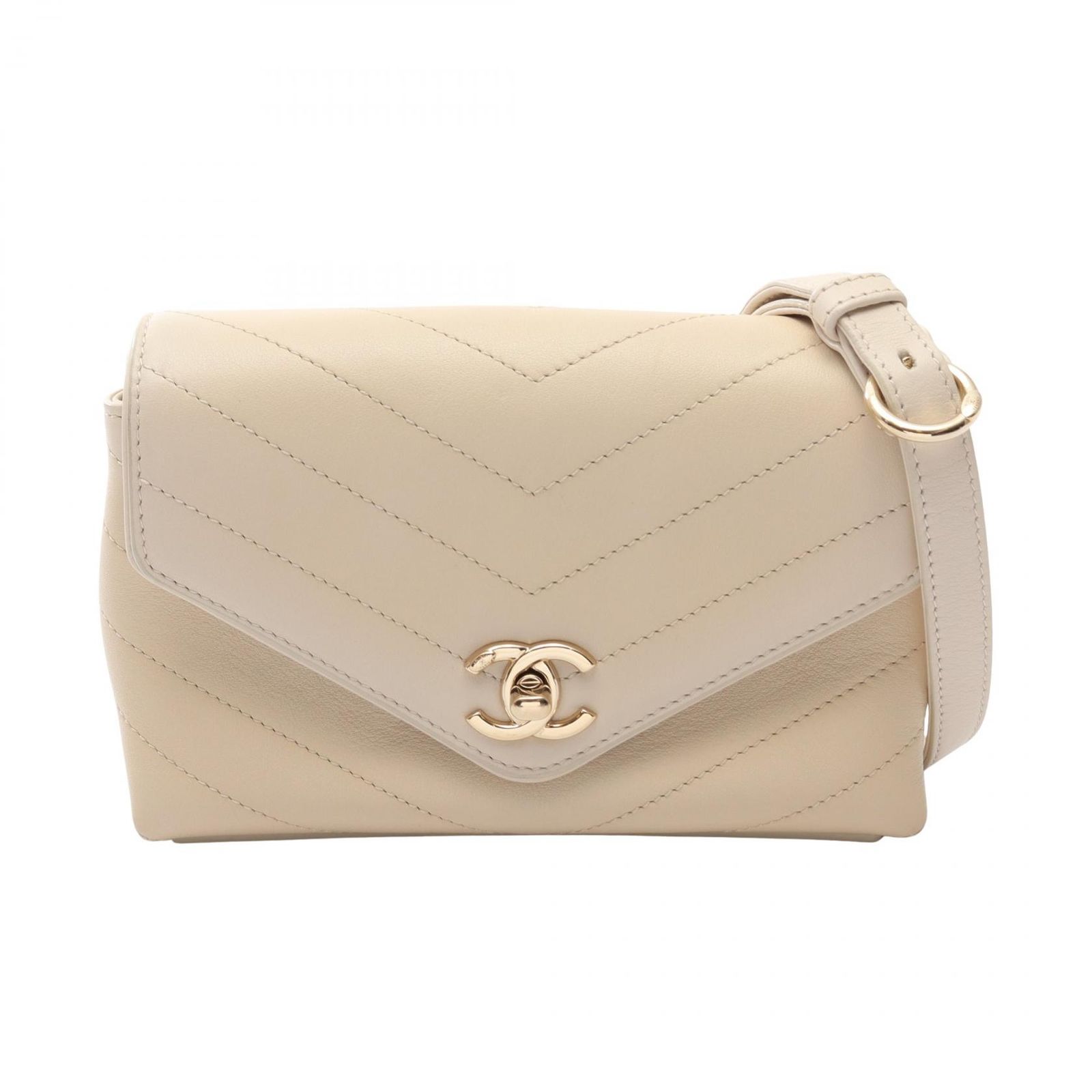 シャネル CHANEL ショルダーバッグ シェブロン Vステッチ ミニ