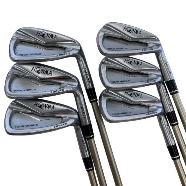 【中古】 本間ゴルフ TOUR WORLD TW727P FORGED 6S アイアンセット IR VIZARD I55 (フレックスR) メンズ 男性用 右利き 右用 Dランク ゴルフクラブ