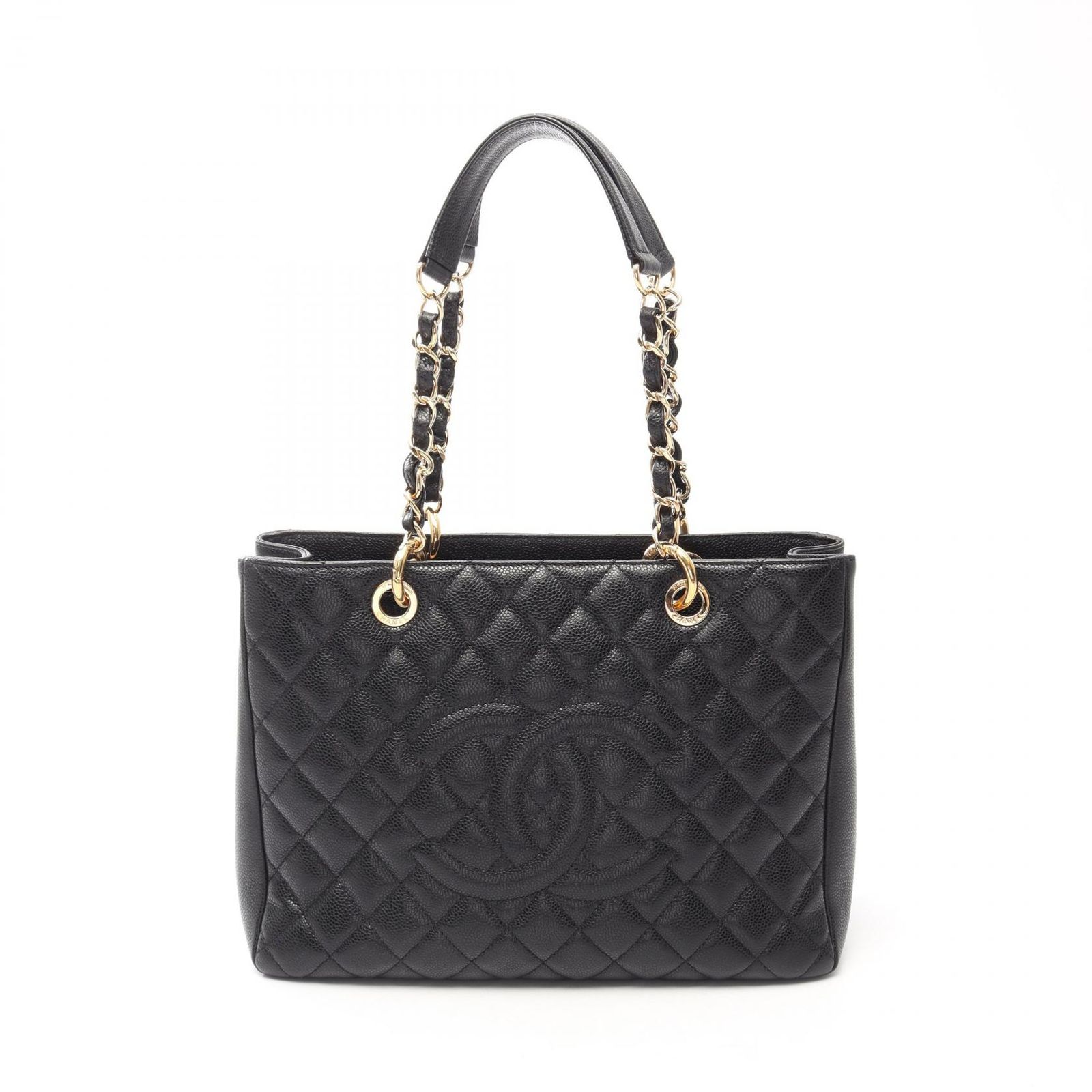 シャネル CHANEL トートバッグ マトラッセ グランドショッピング GST A50995 ブラック キャビアスキン(グレインドカーフ) GST チェーントート レディース Used A
