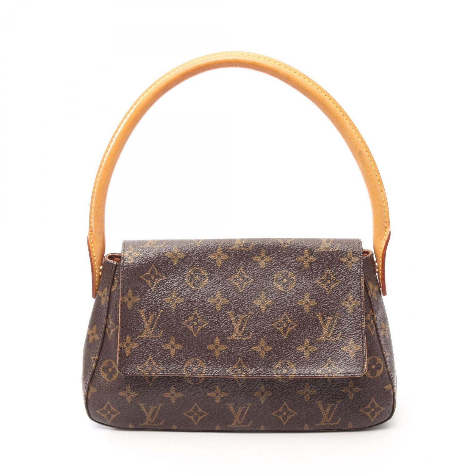 ルイ・ヴィトン LOUIS VUITTON ハンドバッグ ミニルーピング モノグラム M51147 PVCコーティングキャンバス レザー ミニ・ルーピング レディース Used B