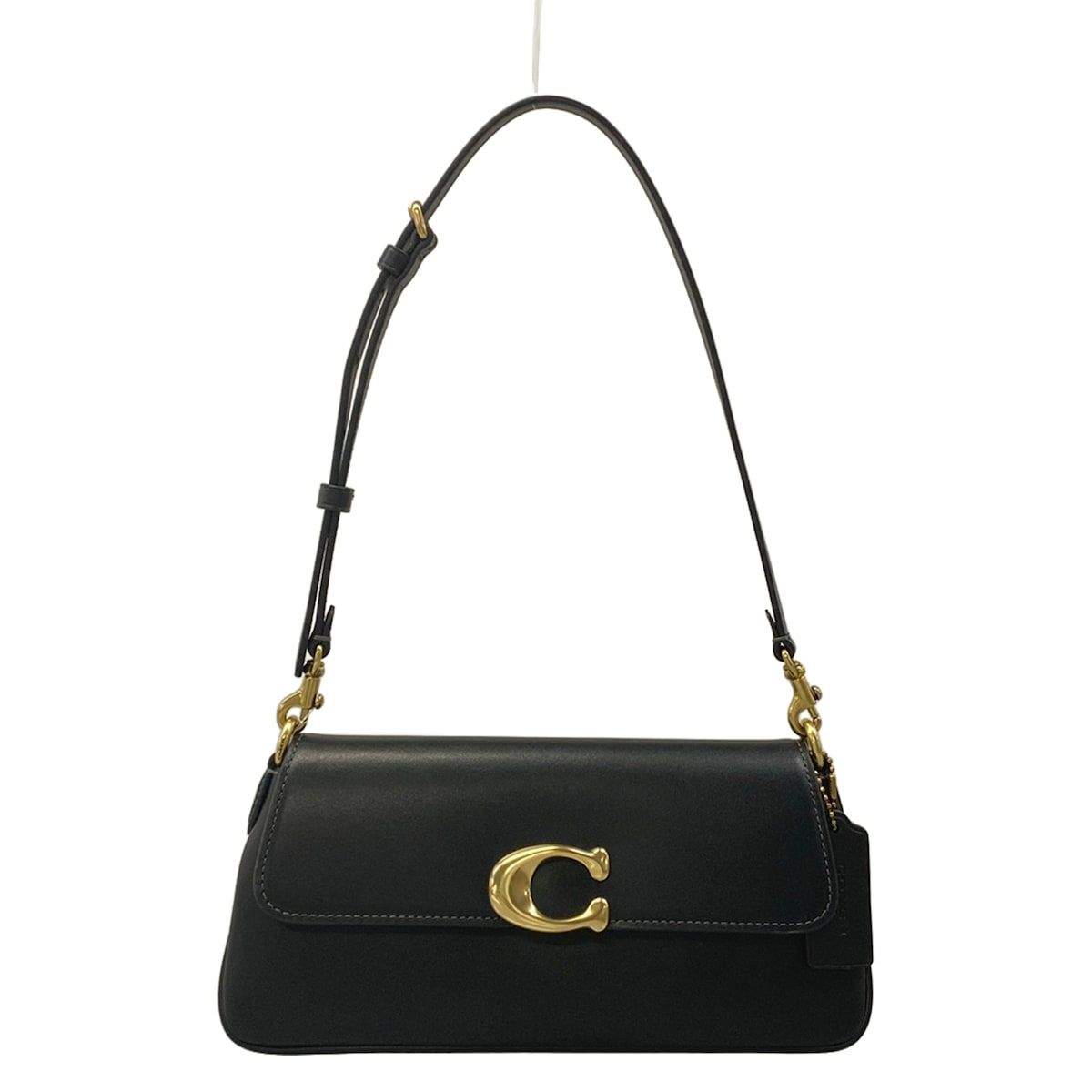COACH(コーチ) ショルダーバッグ美品 ジェット ショルダー バッグ CAM16 黒 レザー