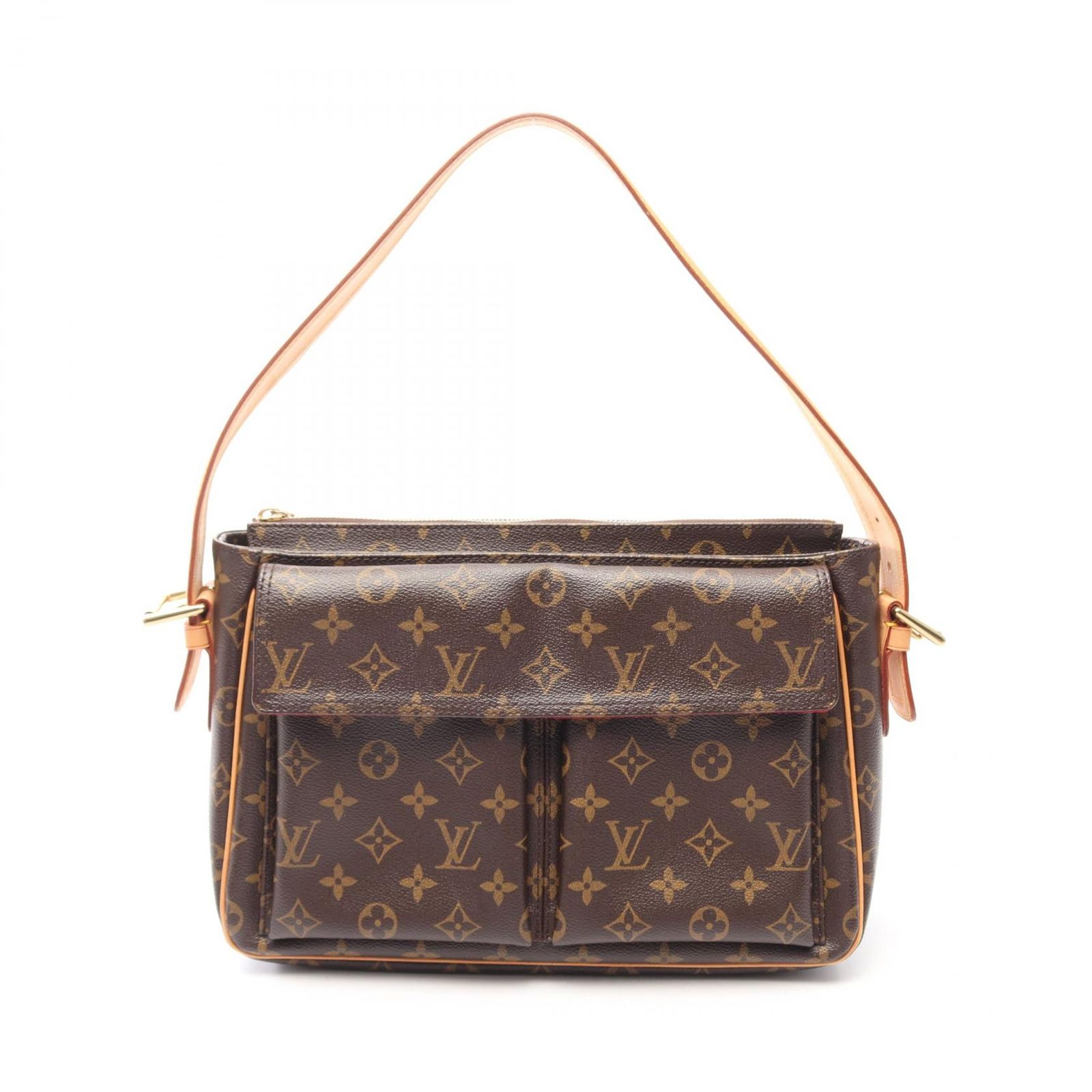 ルイ・ヴィトン LOUIS VUITTON ショルダーバッグ ヴィバシテGM モノグラム M51163 PVCコーティングキャンバス レザー ヴィバシテGM レディース Used A