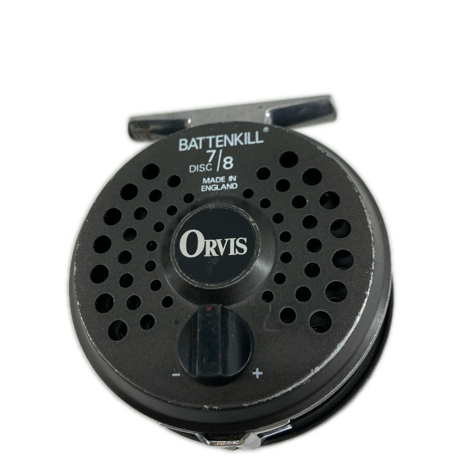 S*H様 Orvis Battenkill 3/4 フライリール ケース付き ORVIS フライリール ケース/替スプール BATTENKILL バテンキル 7/8