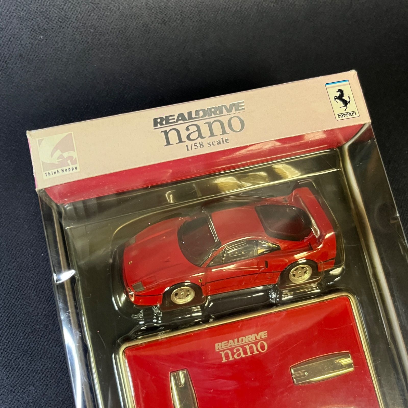 REALDRIVE NANO 1/58 scale F40 フェラーリ ラジコン 赤色 外箱付き