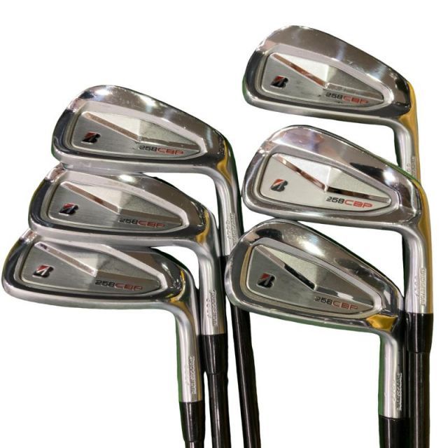 【中古】 ブリヂストン BRIDGESTONE 258CBP 6S アイアンセット IR 純正特注シャフト (フレックスS) メンズ 男性用 右利き 右用 Cランク ゴルフクラブ
