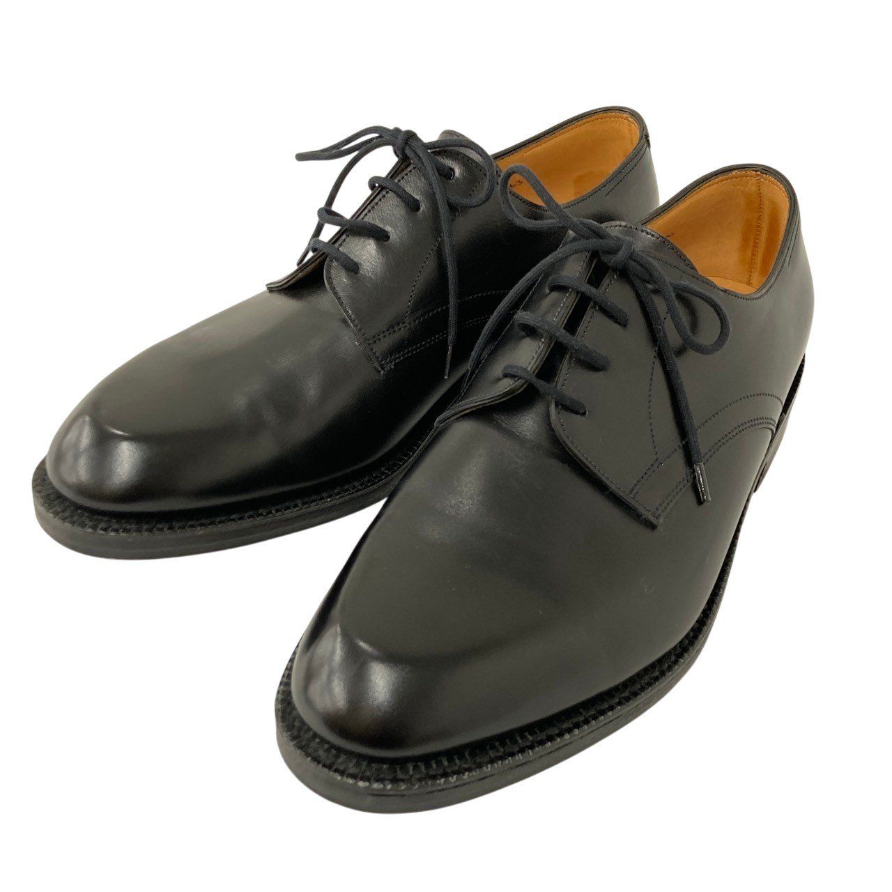 極美品/JOHN LOBB/ジョンロブ/ABINGTON/アビントン/プレーントゥ/シューズ/革靴/6EE/ブラック/箱付/メンズ/RS1840