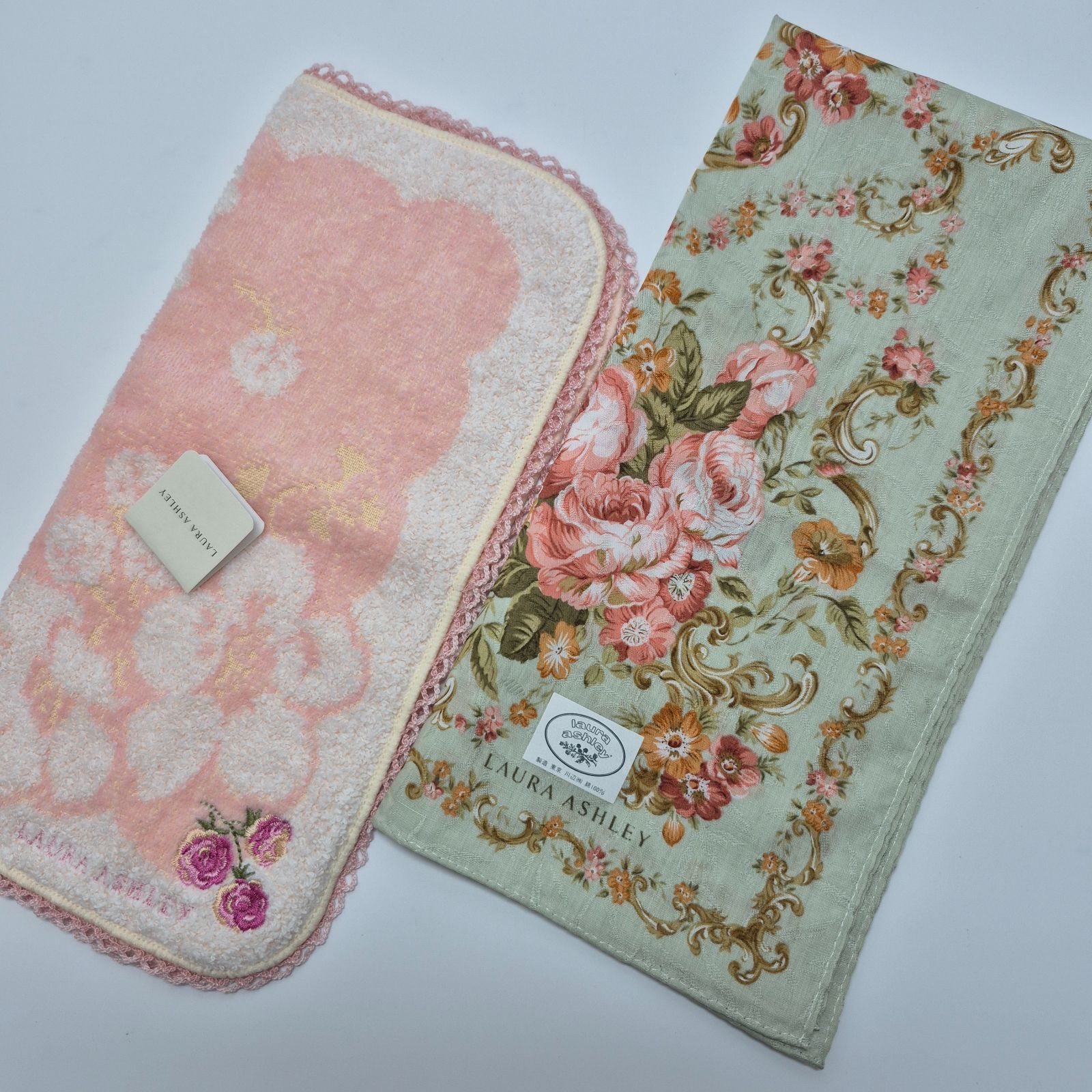 新品】LAURA ASHLEY レディースハンカチ & タオルハンカチ セット