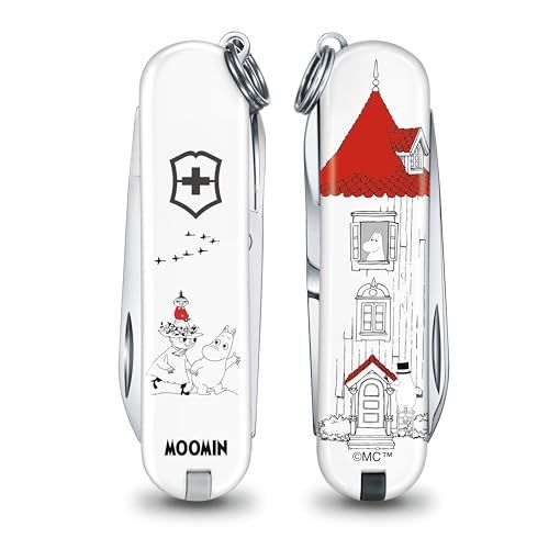VICTORINOX(ビクトリノックス) クラシック SD ムーミン 多機能 ナイフ 防災グッズ アウトドア キャンプ はさみ マイナスドライバー付き つめやすり7機能を搭載したスイス製マルチツール小型 コンパクト プレゼント ギフト 十徳ナ d2590fcc