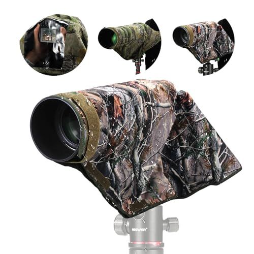 NEEWER カメラレインカバー L 防水レインコート 汎用カメラデジタル一眼レフ/ミラーレスに適用 最大400mmまで 両面迷彩グリーンナイロン 防水 屋外撮影 保護カバー 雨対策 PB020t 9b1be21f