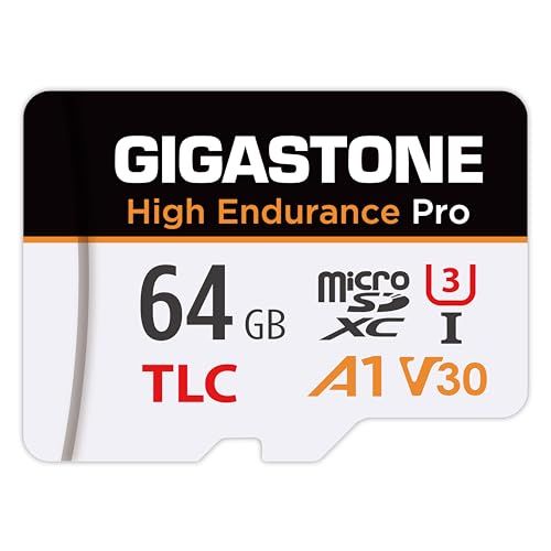 【5年データ復旧・無償交換保証】GIGASTONE マイクロsdカード 64GB High Endurance Pro microSDXC UHS-1 A1 V30 U3 C10 95MB/s TLC 高耐久 4K UHD ビデオ撮影 防犯カ 1a1da1dd