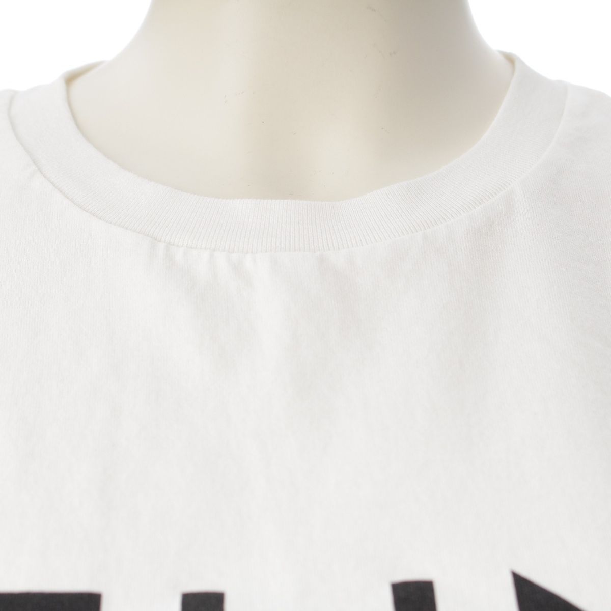 セリーヌ クロップド 半袖Ｔシャツ トップス 2X761671Q.01EA ホワイト XS【中古】