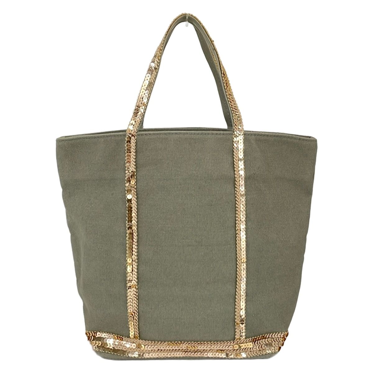 【新品】vanessa bruno　ヴァネッサブリューノ トートバッグ カーキ vanessa bruno(ヴァネッサブリューノ) トートバッグ - カーキ×ゴールド