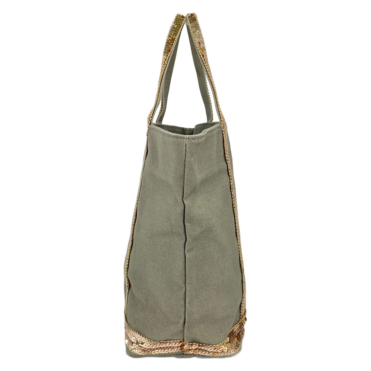 【新品】vanessa bruno　ヴァネッサブリューノ トートバッグ カーキ vanessa bruno(ヴァネッサブリューノ) トートバッグ - カーキ×ゴールド