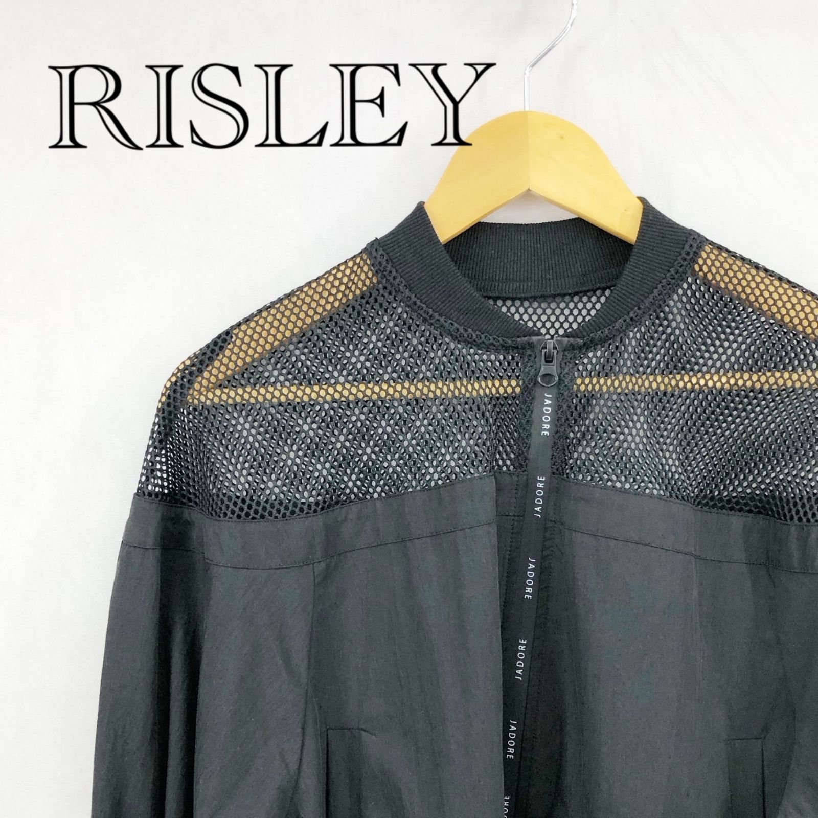 レディース RISLEY リバーシブルブルゾン メッシュ、オーガンジー