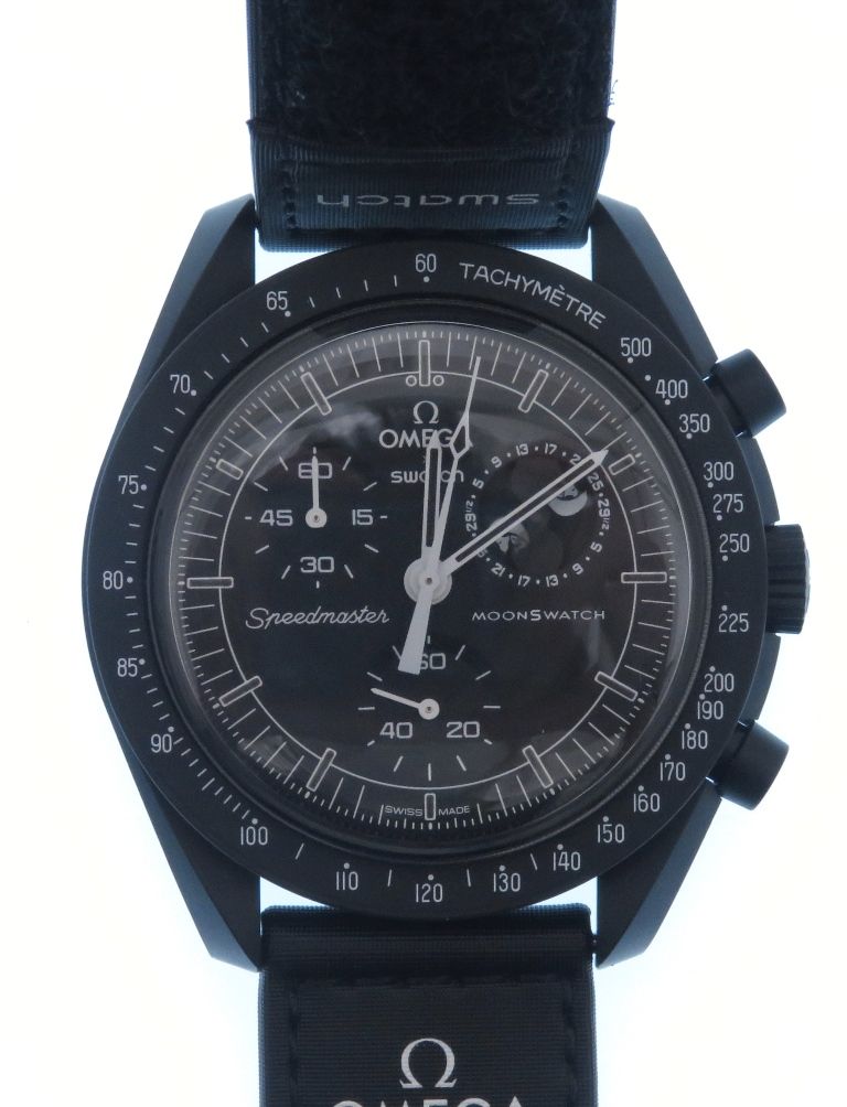 Swatch スウォッチ ウォッチ MoonSwatch MISSON TO THE MOONPHASE【205】 時計 SO33B700 腕時計 プラスチック/セラミック ブラック クオーツ ブラック文字盤 ユニセックス【中古】