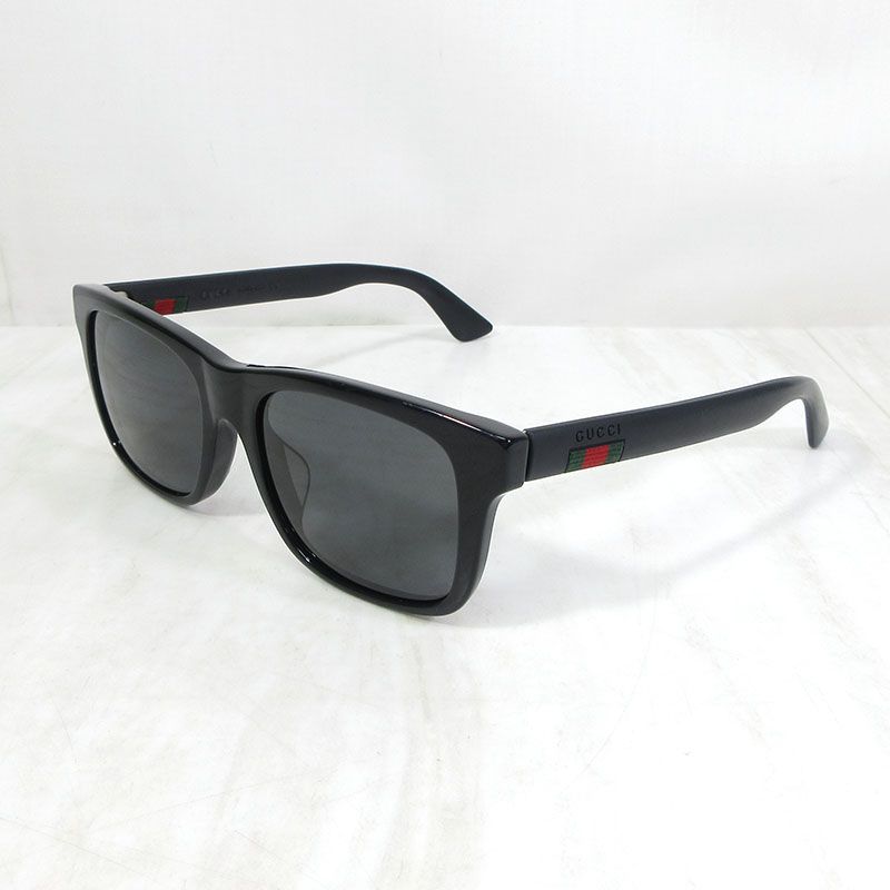 【三重本店】 中古 GUCCI | グッチ GG0008SA 001 スクエアシェイプ サングラス 