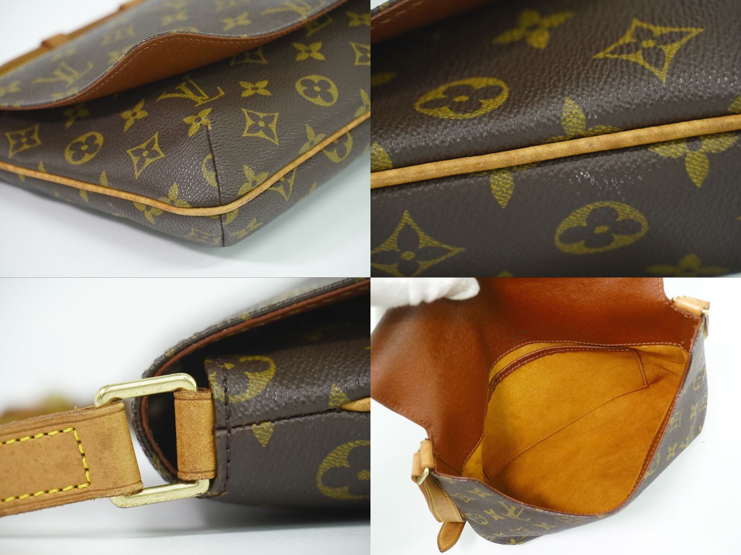本物 ルイヴィトン LOUIS VUITTON LV ミュゼットタンゴ ショート