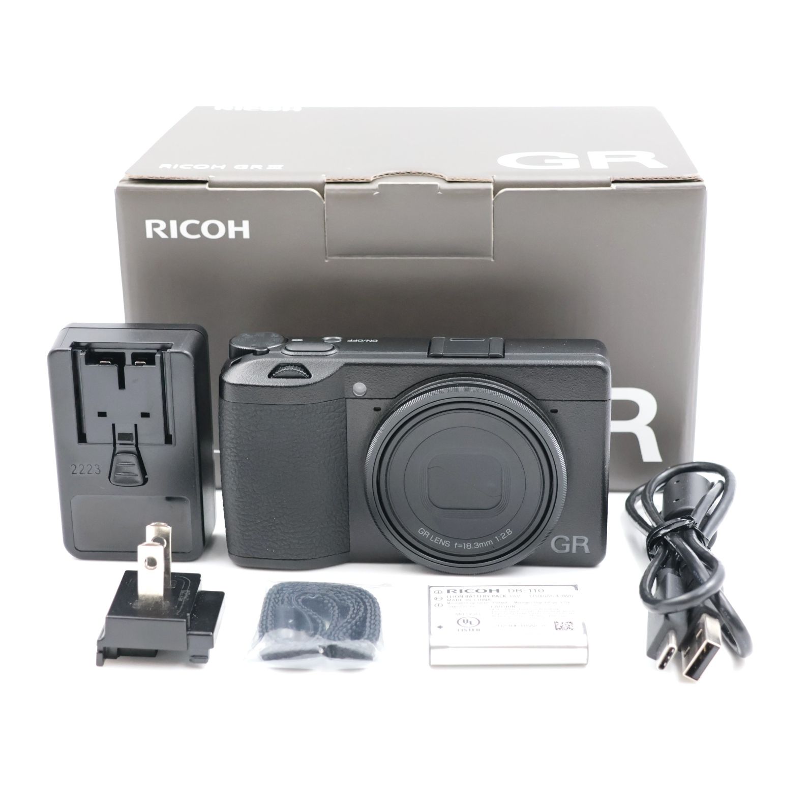 ■シャッター数1052枚！新品同様■ RICOH GR III ブラック コンパクトデジタルカメラ GR3 リコー