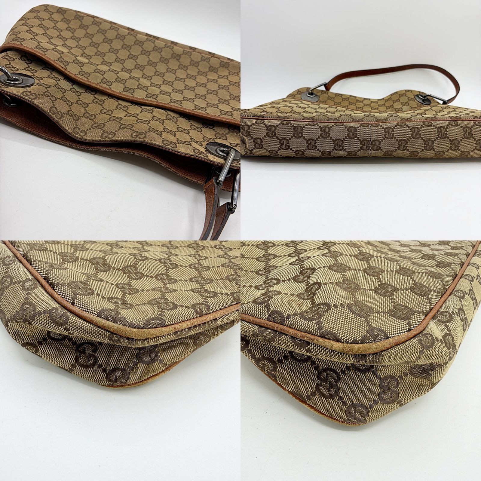 GUCCI グッチ GGキャンバス ショルダーバッグ トートバッグ 肩掛け 