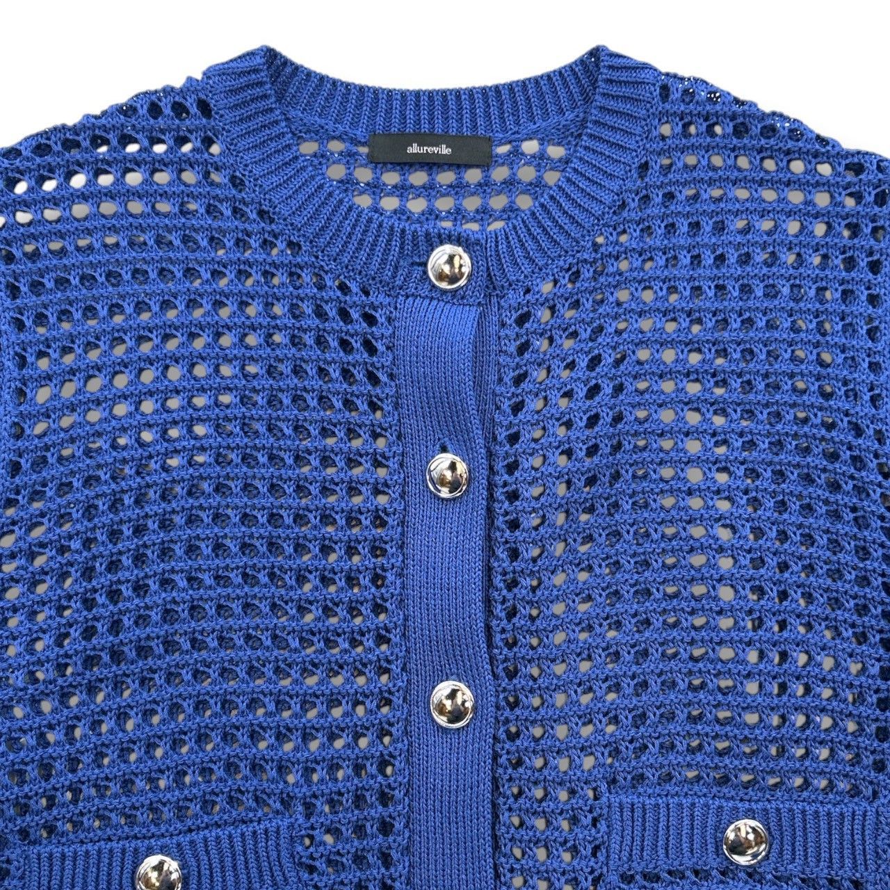 新品 タグ付 未使用 allureville アルアバイル フィッシュネットニット