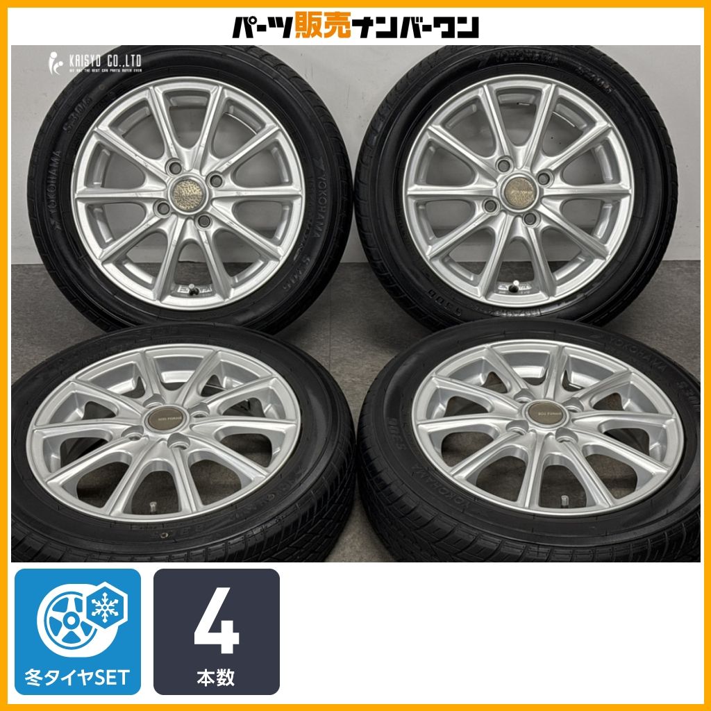 【交換用に】エコフォルム 14in 4.5J +45 PCD100 ヨコハマ S306 155/65R14 N-BOX デイズ ステラ アルト タント ワゴンR アルト 軽サイズ